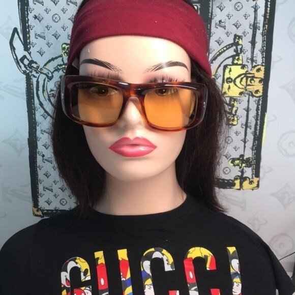 New Authentic Gucci Tortoiseshell Sunglasses with Brown Lenses GG1251s 002 - Picture 9 of 15